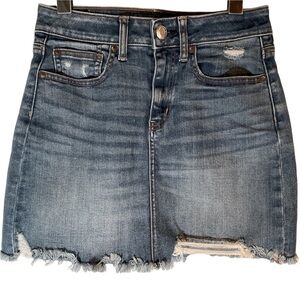 American Eagle Denim Mini Jean Skirt Size 2